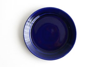 高橋燎（つちこねる製陶所）｜瑠璃釉 リム皿21cm