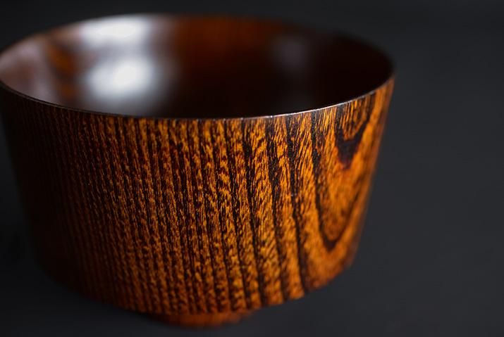 作家さん　お椀　2個セット 薗部産業/銘木椀 中2個セット 桜（さくら）・ぶな -その日の