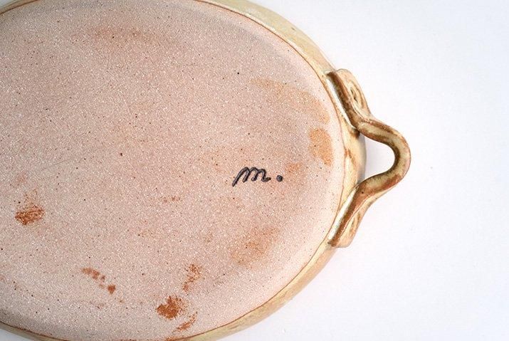 石渡磨美｜耐火オーバルパンM（白）｜作家のうつわ通販｜和食器