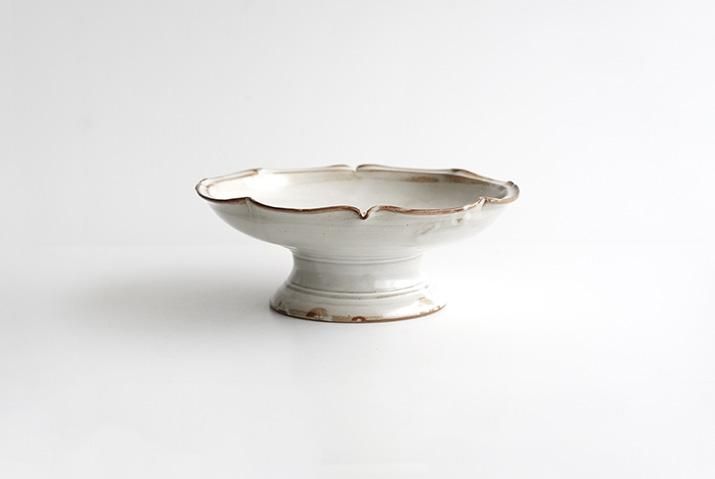 陶芸作家 石渡磨美さん 低型コンポート台 陶芸作家 石渡磨美さん 低型コンポート台