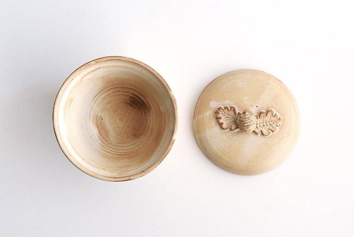 石渡磨美｜どんぐり耐火ココット小鍋（白）｜作家のうつわ通販｜和食器