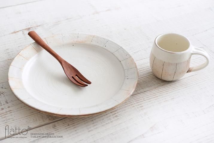 古谷浩一｜たて鉄線 リブ8寸皿｜作家のうつわ通販｜和食器