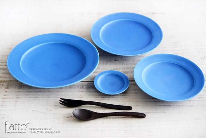 東一仁　プレート３枚 東一仁｜ブルー リムプレート3寸｜作家のうつわ通販｜和食器