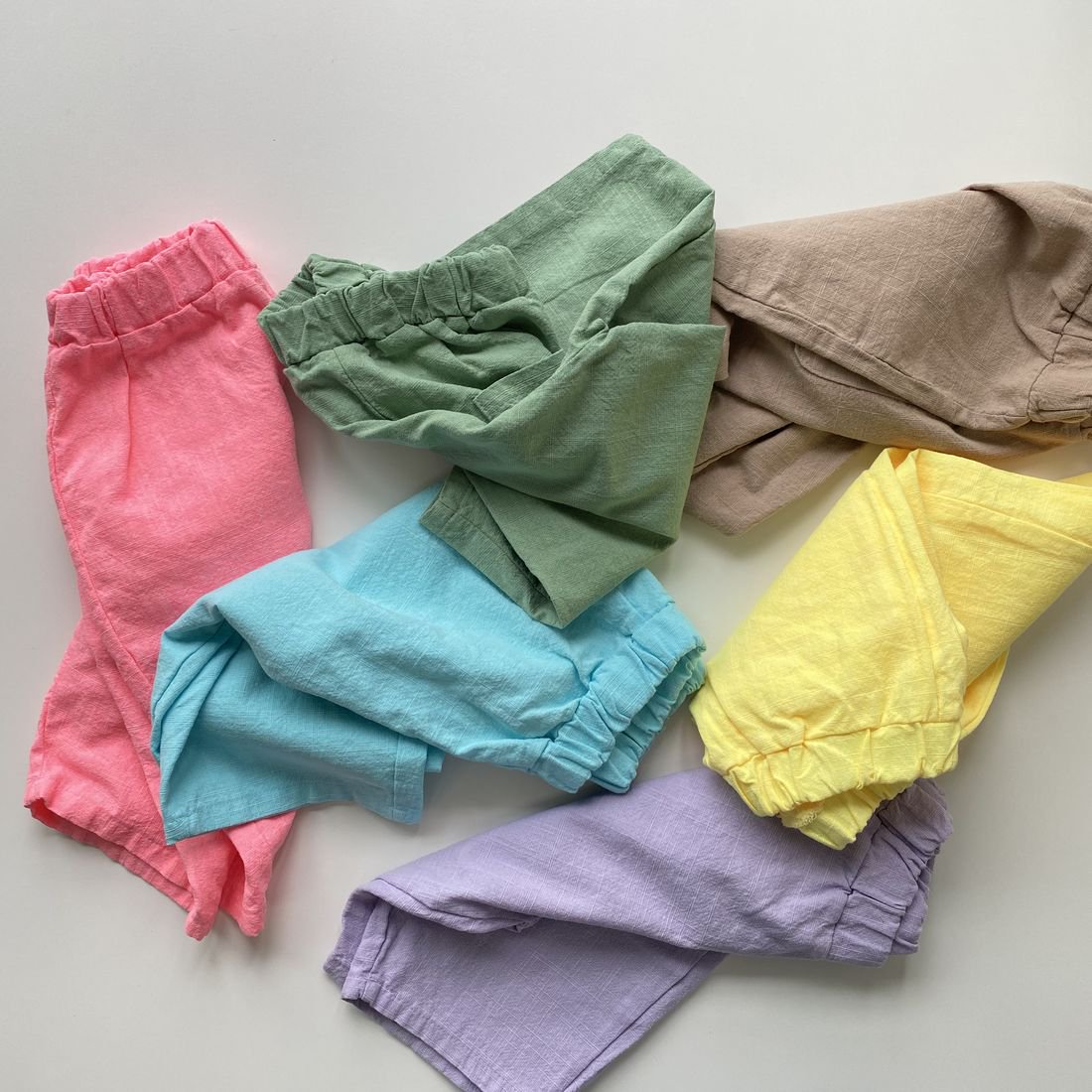 PAUBOLI Baby Long Bloomers Soft Cotton Harem Pants for Boys Girls 12M-6T 