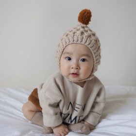 BABY ponpon Knit Hat