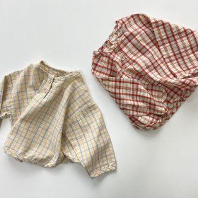 RED/YELLOW check tops