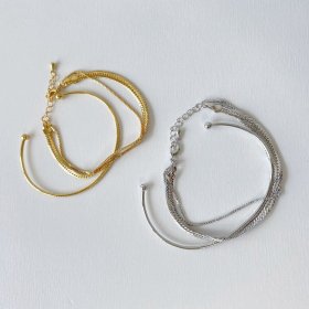 linestone&snake bracelet set