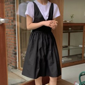 OTONA/ BLACK jumper dress