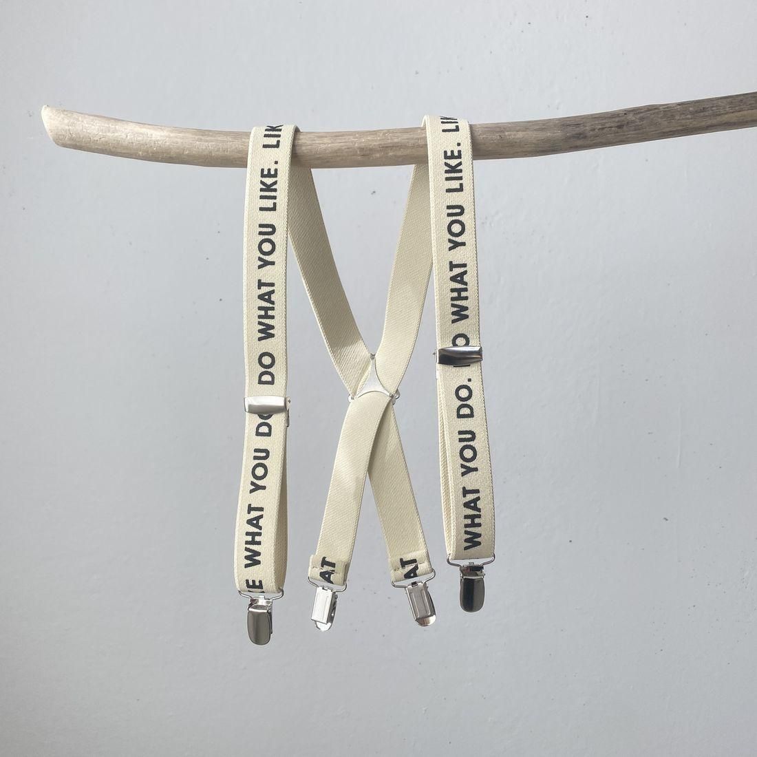 Lettering SUSPENDERS
