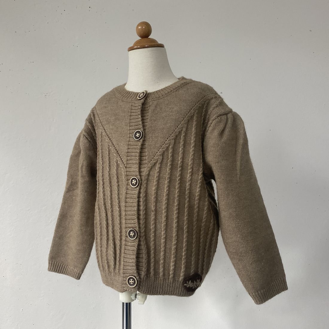 Applique knit Cardigan 