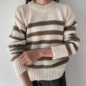 OTONA/ BARI border knit