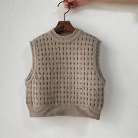 Motif mini high-necked VEST