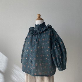 MOSSGREEN rtoroflower motif blouse