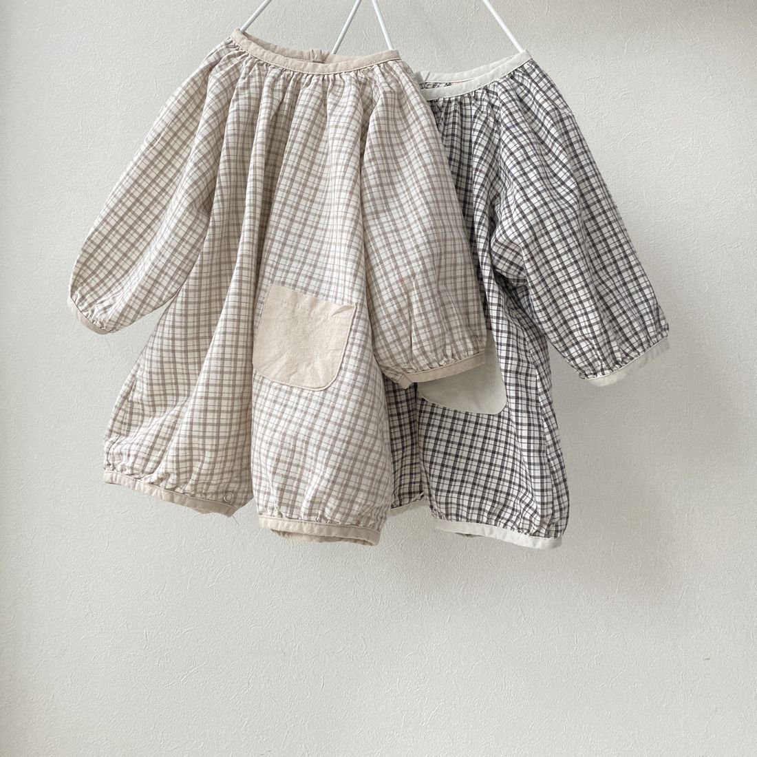 CHECK smock ROMPERS /2col
