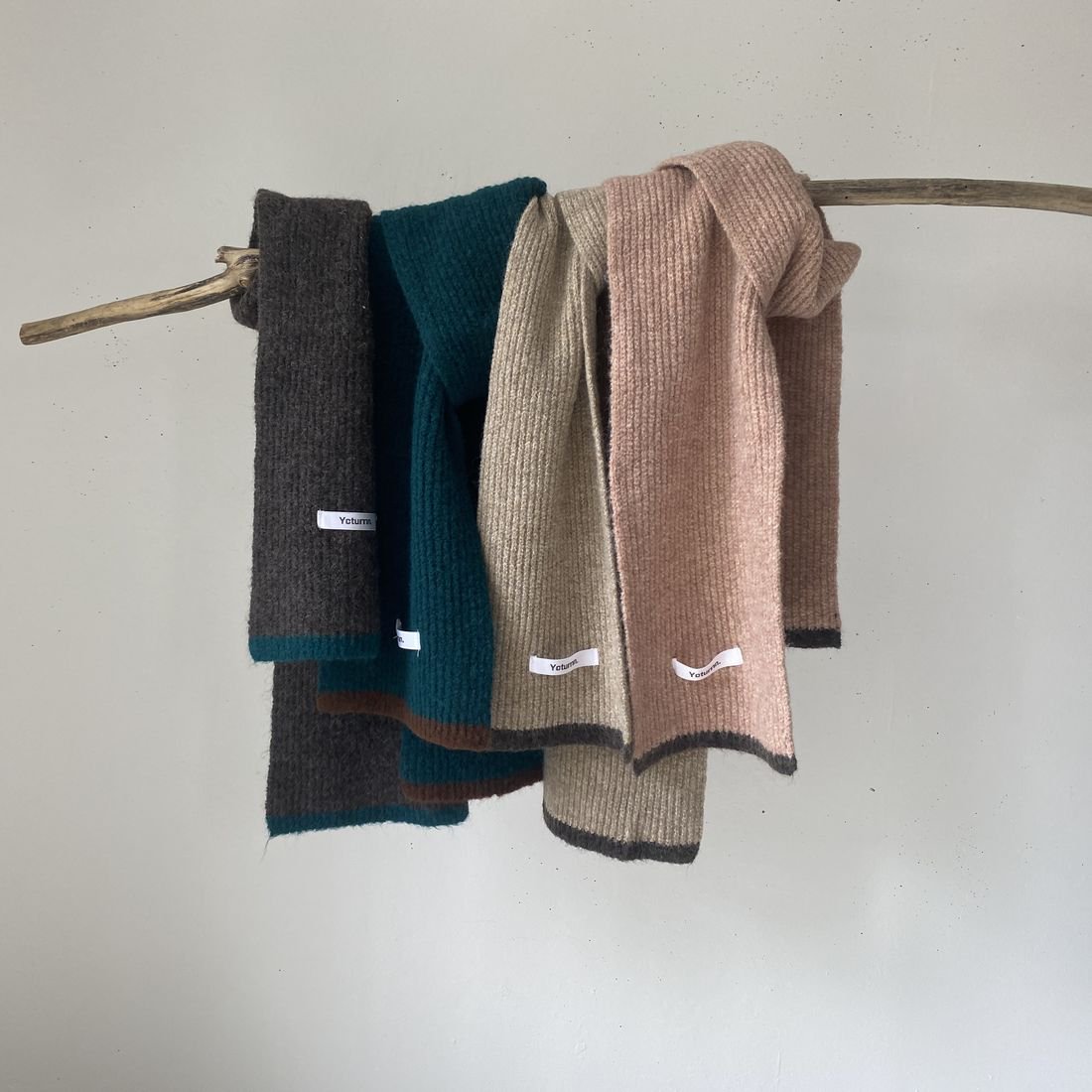 Bycolor mohair muffler