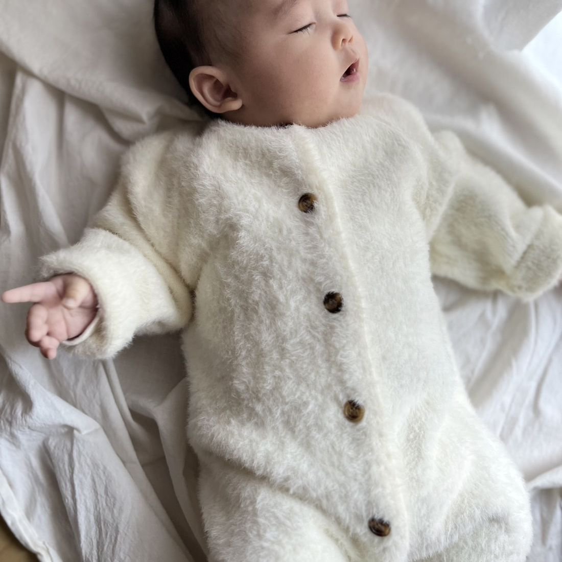 BABY mohairKnit Rompers