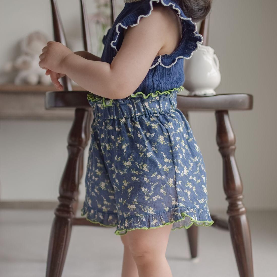 NavyGreen FlowerCulottes 5-1