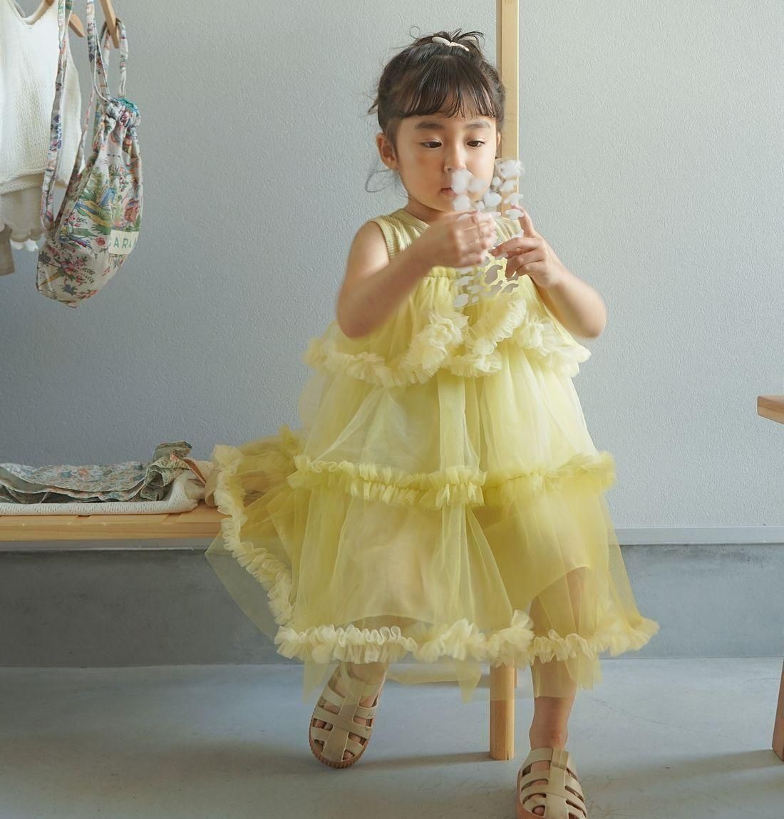 YELLOW tulle dress 5-1