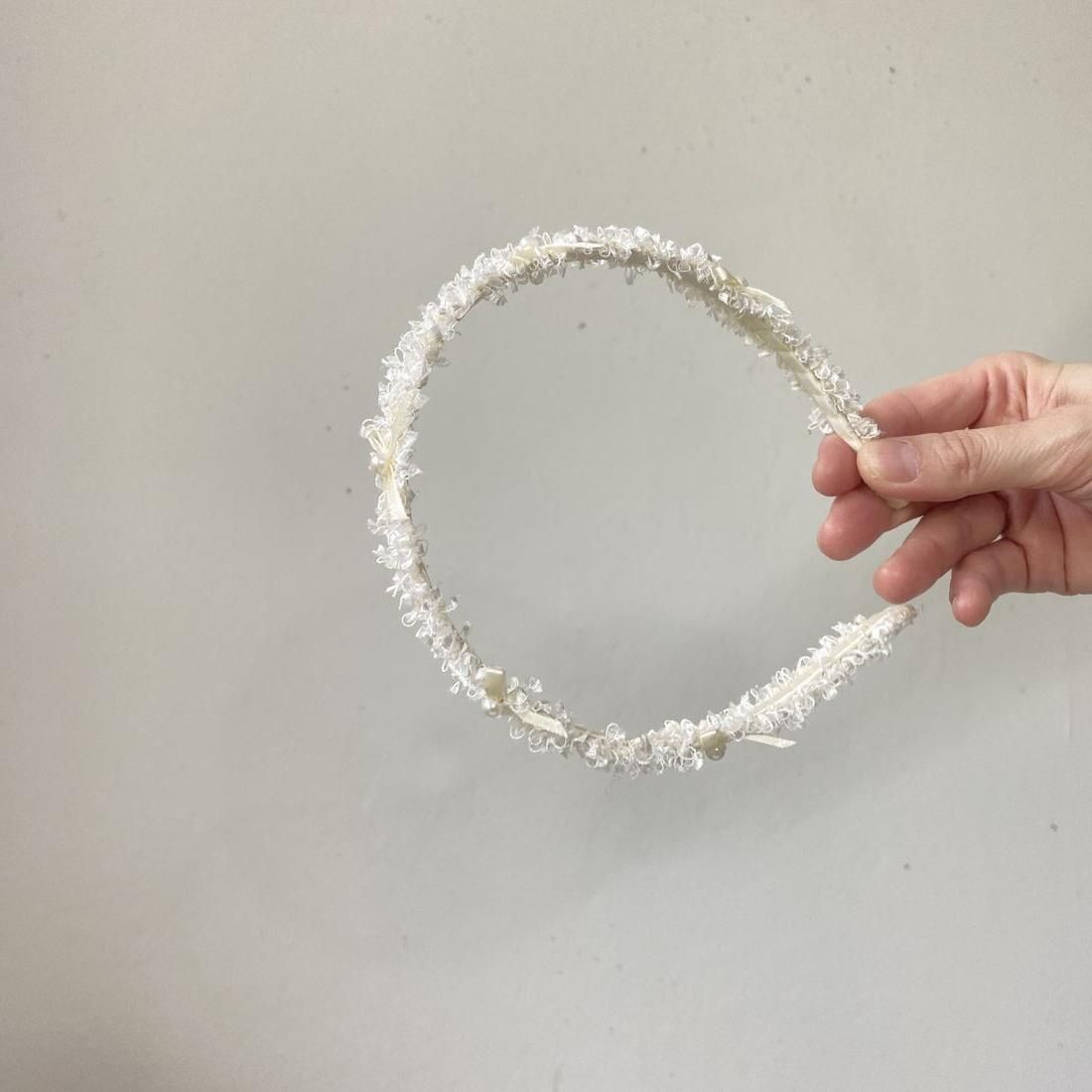 tweed pearl hairband 10-2