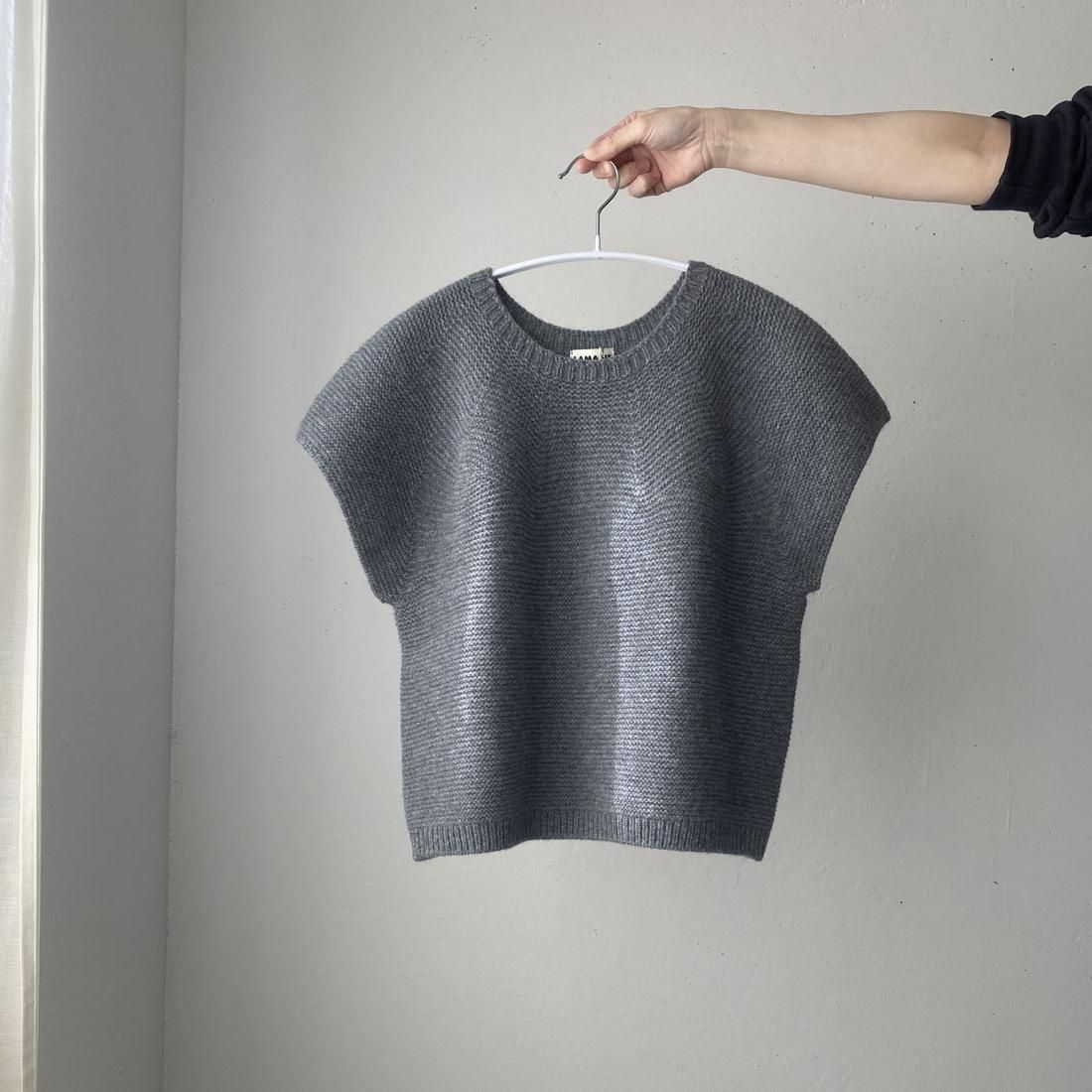 OTONA/ raglan knit vest 11-1