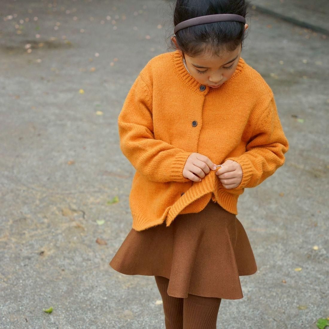 Pumpkin Orange knit  11-1