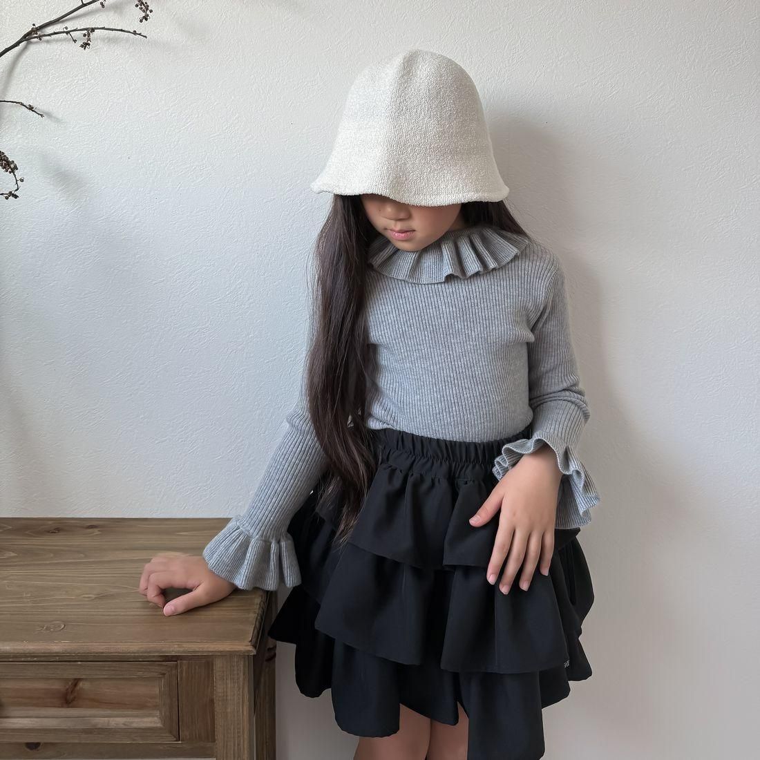 GRAY  TOPS ribfrill 11-2