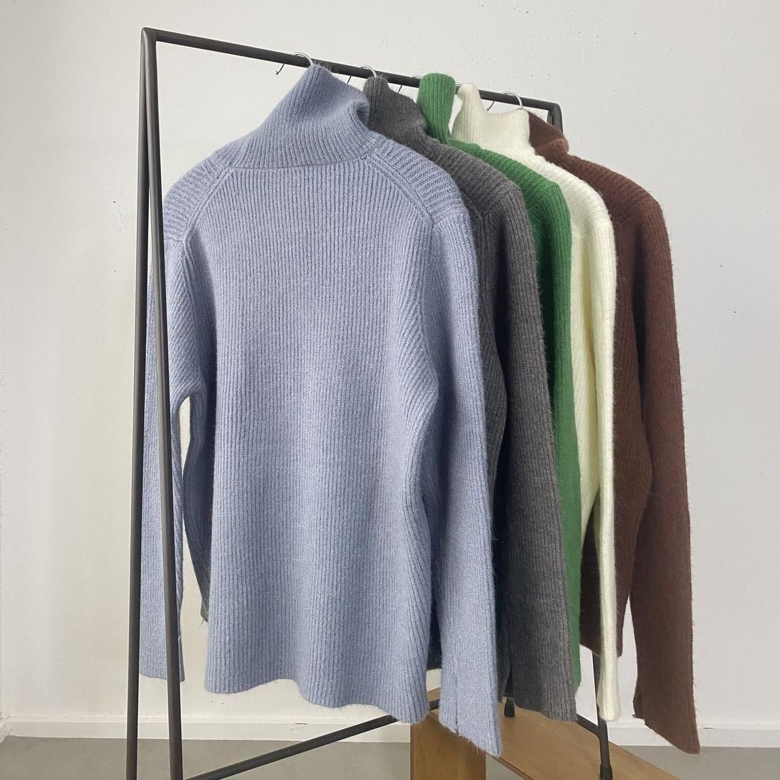 OTONA/ 5col neckknit Sweater 12-1