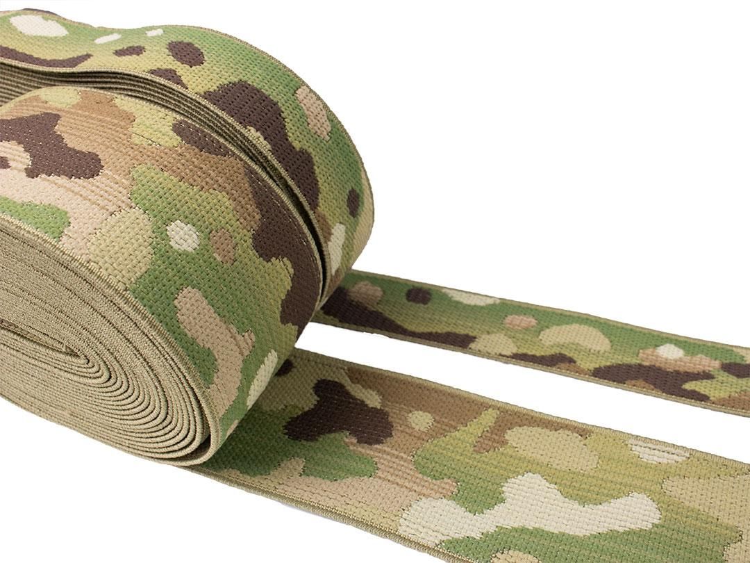1inch Elastic Jacquard Multicam Webbing - Sukerucom - 迷彩