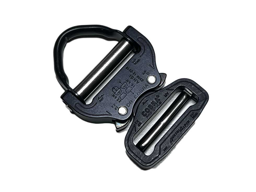 D-Ring Cobra Metal Buckle 1.75