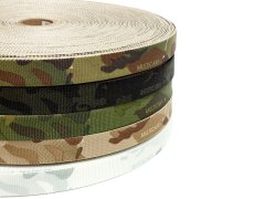 <img class='new_mark_img1' src='https://img.shop-pro.jp/img/new/icons1.gif' style='border:none;display:inline;margin:0px;padding:0px;width:auto;' />1 inch Tubular Webbing - MultiCam Black Mil-W-5625