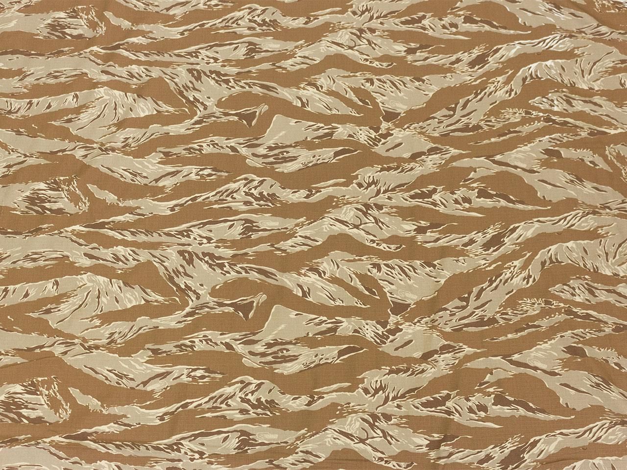 Desert TigerStripe Ripstop Cotton生地 - Sukerucom - 迷彩生地