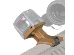 DOT Mount 45 Degree Offset for Picatinny Rail for Aimpoint ACRO/Steiner MPS - FDE Anodized