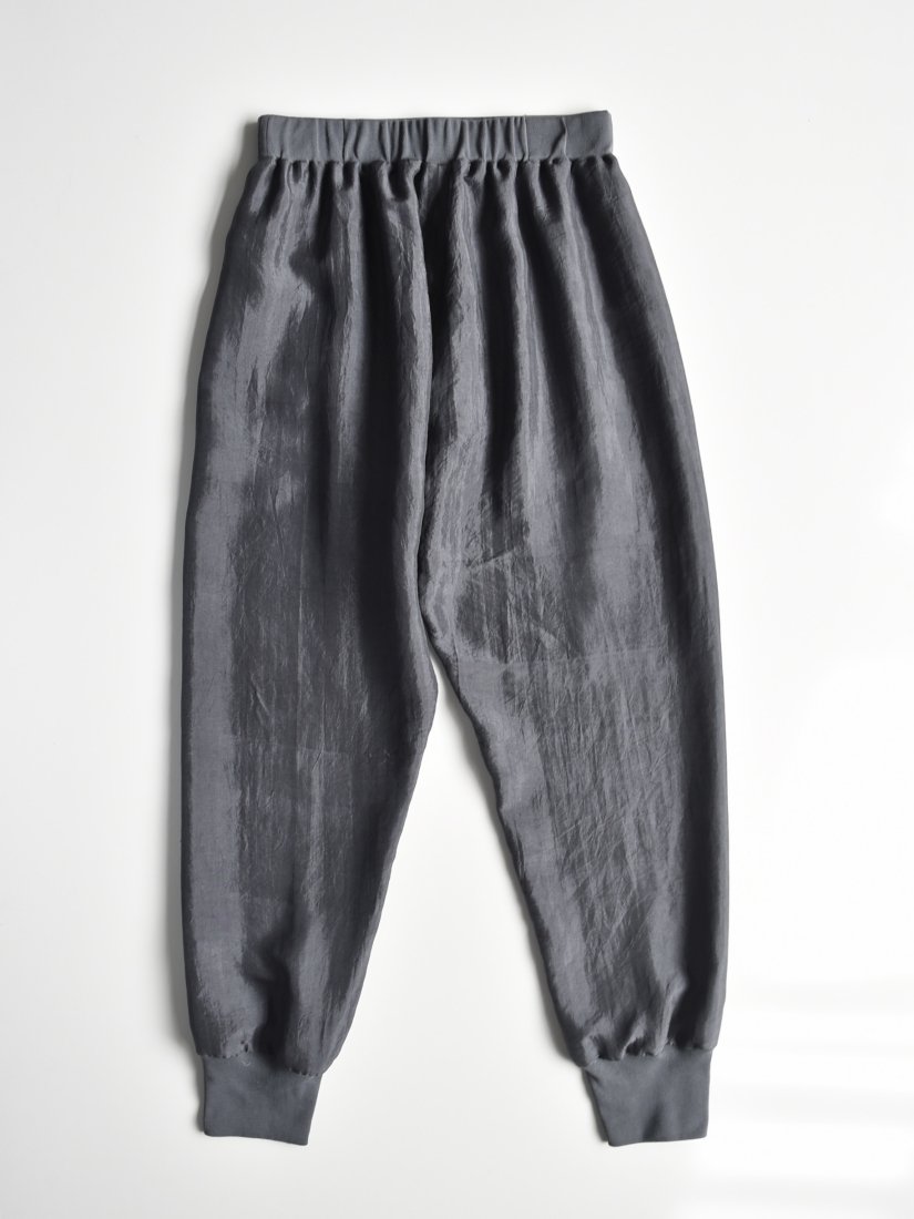 uryya（ユライヤ） ・ silk rib pants [charcoal gray] - fevrier（フェブリエ） オンラインショップ