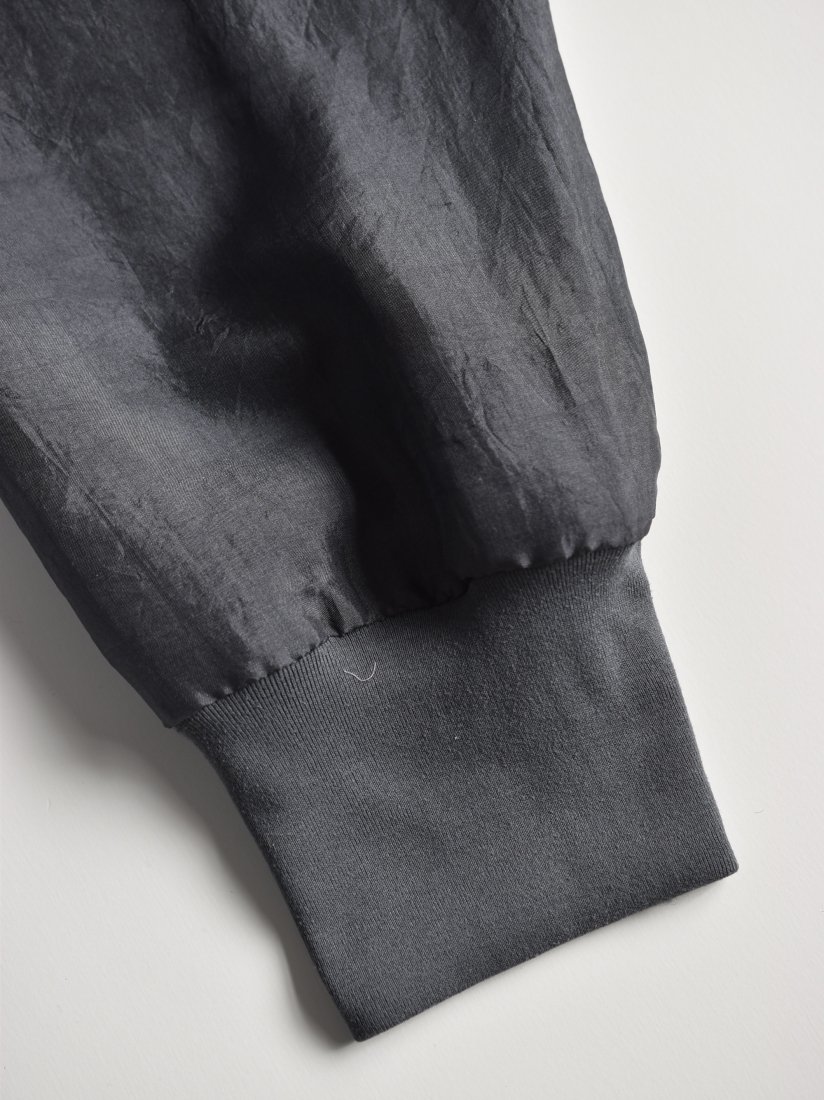 uryya（ユライヤ） ・ silk rib pants [charcoal gray] - fevrier（フェブリエ） オンラインショップ