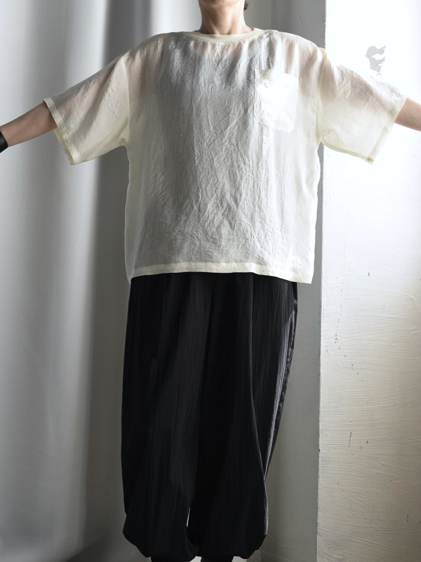 uryya（ユライヤ）| silk T-shirt [white] - fevrier（フェブリエ 