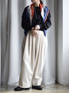 <img class='new_mark_img1' src='https://img.shop-pro.jp/img/new/icons11.gif' style='border:none;display:inline;margin:0px;padding:0px;width:auto;' />TENNE HANDCRAFTED MODERN waist rib knit  wide pants[beigewhite]