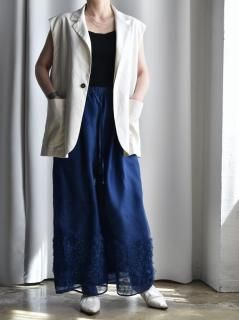 <img class='new_mark_img1' src='https://img.shop-pro.jp/img/new/icons14.gif' style='border:none;display:inline;margin:0px;padding:0px;width:auto;' />Honnete  Sleeveless Short Coat Jacket  [natural]