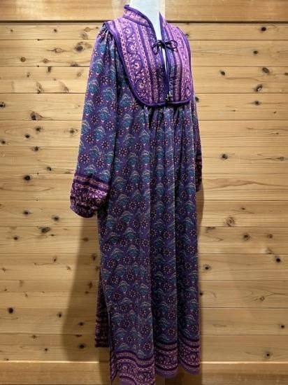 iai 居相 藍染シルクエプロンワンピース