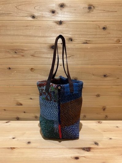 bunai Cotton KANTHA Bag Small-B - ヘンプ素材のウエアやバッグならOromina ｜ オロミナ