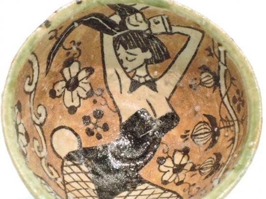 深見文紀／漫画織部ぐい呑バニーガール正面之画 FUKAMI Fuminori