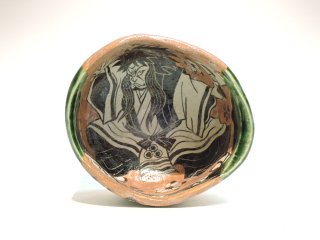 深見文紀／漫画織部茶碗鏡獅子之画1119　　　FUKAMI Fuminori / Mangaoribe chawan kagamizishi 1119