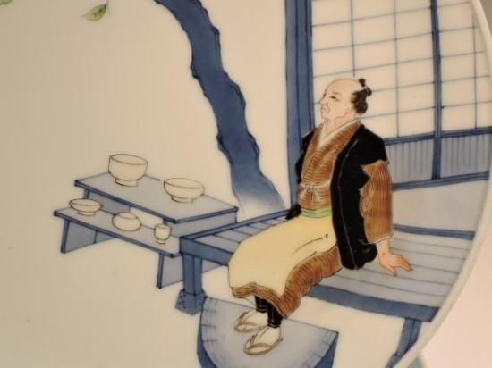 十二代酒井田柿右衛門／染錦初代画額皿 SAKAIDA Kakiemon 12th