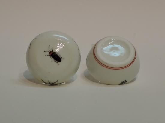 十三代酒井田柿右衛門／濁手蛍文香合 SAKAIDA Kakiemon 13th