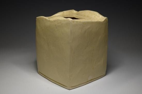 鈴木治／花入（四方型）001 SUZUKI Osamu / Hanaire 001