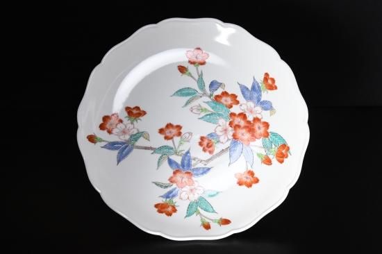 十四代酒井田柿右衛門／濁手桜文皿 SAKAIDA Kakiemon 14th 