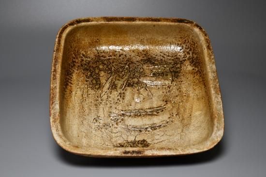 河本五郎／灰釉印文鉢002-1 KAWAMOTO Goro / Haiyuuinmon bachi