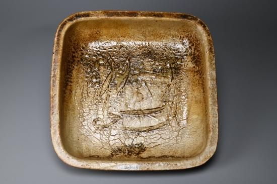 河本五郎／灰釉印文鉢002-1 KAWAMOTO Goro / Haiyuuinmon bachi 002-1