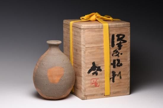備前焼　徳利 藤原啓／備前徳利（ヤキマタ）005 FUJIWARA Kei / Bizen tokkuri