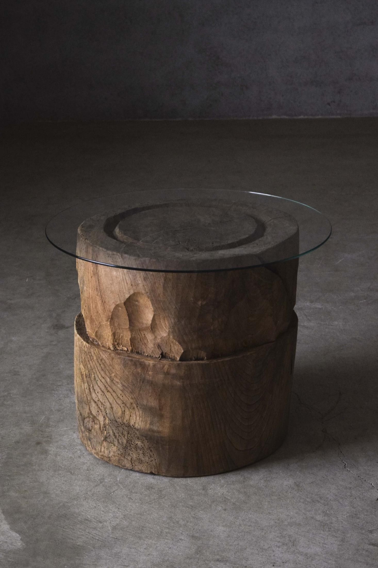 古い木板 展示台 オブジェ 抽象画