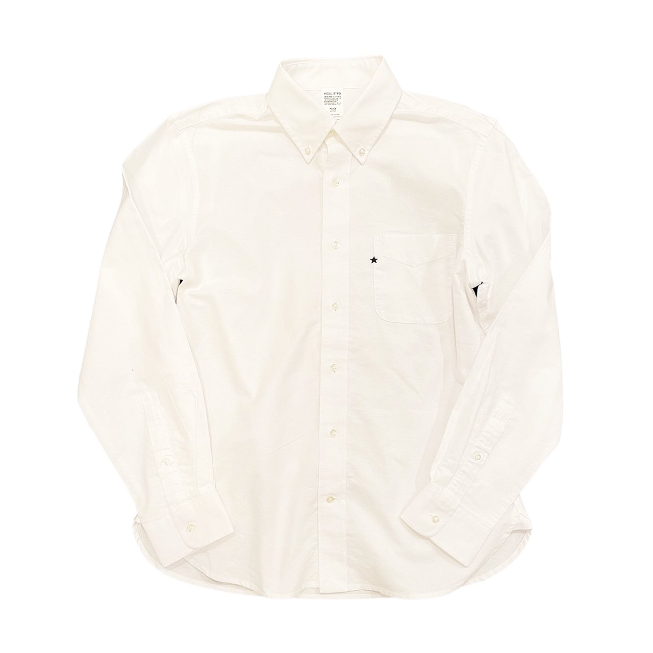 SALE 30%OFF HOSU オックスフォードシャツ(星刺繍)/ホワイト - HOSU